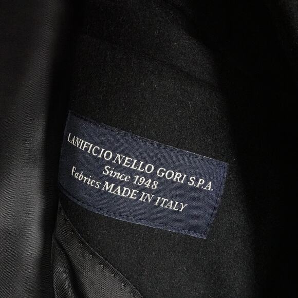 New Quince Women's Mod Italian Wool Cocoon Coat Preppy Black $170 Large 4653 - Picture 10 of 11